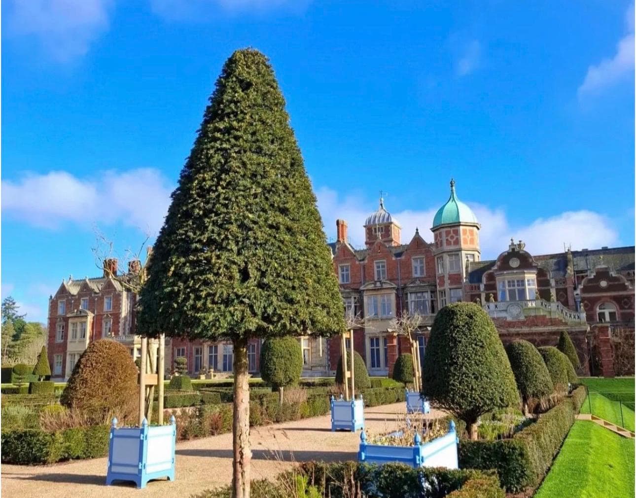 Topiary gardens at Sandringham Estate